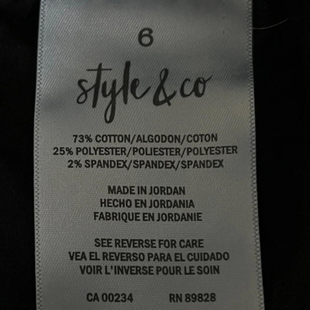 Style & Co Blue Dark Wash Skimmer‎ Jean Capris Sz. 8